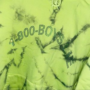 boys lie green tie dye 1-800-boys-lie hoodie
